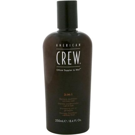 American Crew Classic 3-In-1 Shampoo, Conditioner & Body Wash 250Ml