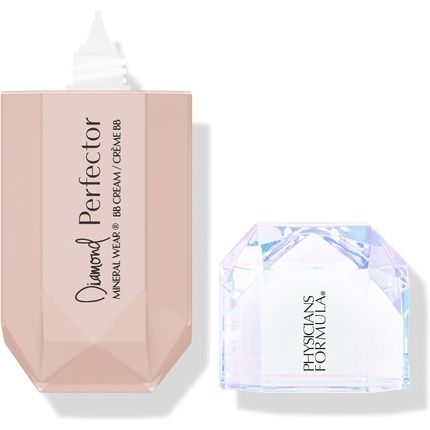 Physicians Formula Mineral Wear Diamond Perfector Bb Cream Tinted Moisturizer With Diamond Extract And Vitamin E Lightweight Coverage Luminous Finish Light To Medium