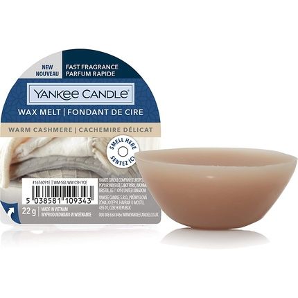 Yankee Candle Scented Wax Melts | Warm Cashmere | Up To 8 Hours Of Fragrance | 1