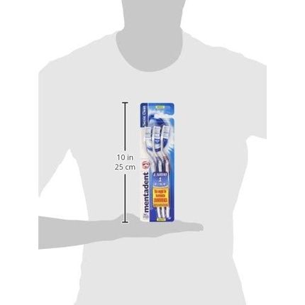 Mentadent Medium Toothbrush - Pack Of 3 - Image 3