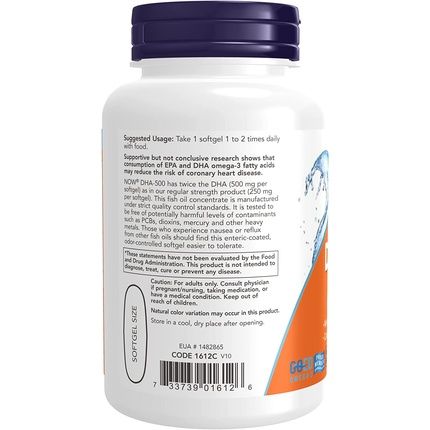 Now Foods Dha-500 90 Softgels