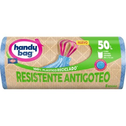 Resistente Recycled Garbage Bags Antidrip 68X73 50 Liters For Large Kitchen Bin