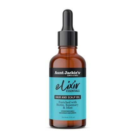 Aunt Jackie'S Elixir Essentials Hair & Scalp Oil With Biotin, Rosemary & Mint 2Oz