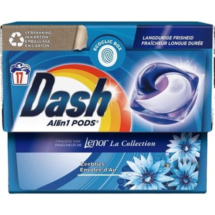 Dash Lenor Collection Laundry Detergent Capsules Allin1 Pods Sea Breeze 17 Wash Loads