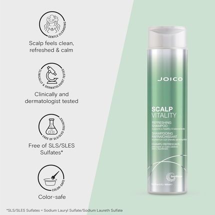 Joico Scalp Vitality Refreshing Shampoo - Supports A Healthy And Balanced Scalp - Image 3