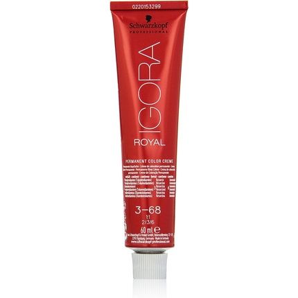 Schwarzkopf Ir 3-68 Dark Brown Chocolate Red  Hair Colour 60Ml