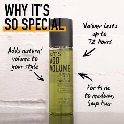 Kms Add Volume Volumizing Styling Hair Spray 6.8Oz