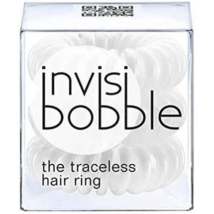 Invisibobble Traceless Hair Ring And Bracelet Innocent White - Suitable For All Hair Types