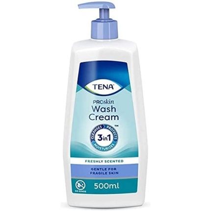 Tena 3-In-1 Wash Cream Alcohol Free 500Ml