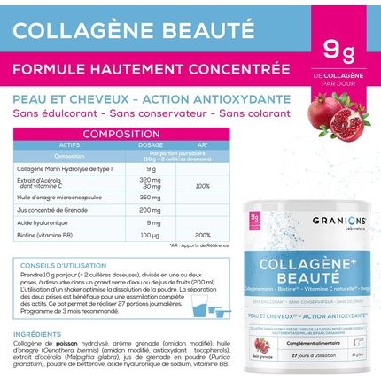 Collagene + Beaute Granions Marine Collagen Powder - Collagen And Acid
