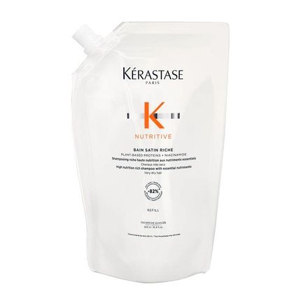 Krastase Nutritive Bain Satin Riche Refill 500Ml Nourishing Shampoo For Dry Hair