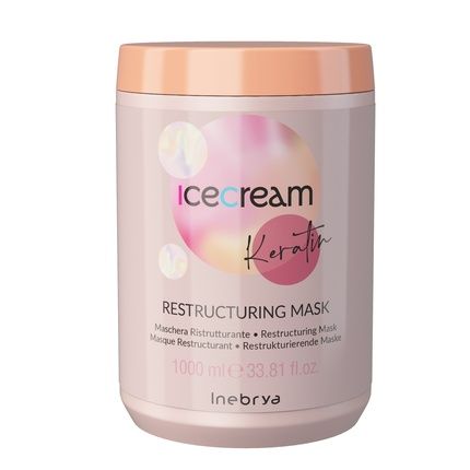 Inebrya Ice Cream Keratin Restructuring Hair Mask 1000Ml