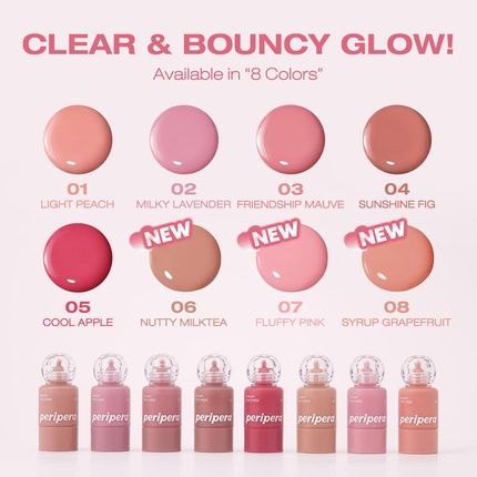 Peripera Syrupy Tok Cheek Liquid Blush 5 Colors Dewy Finish And Hydrates - Image 3