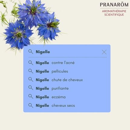 Pranarom Organic Nigella Vegetable Oil Anti-Aging First Cold Pressed For Black Cumin Seeds 50Ml