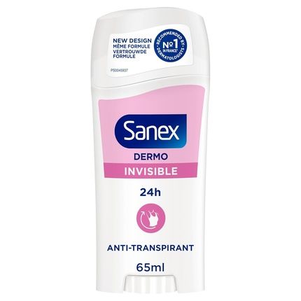 Sanex Dermo Invisible Deodorant Stick 24 Hour Freshness And Protection Against Odors