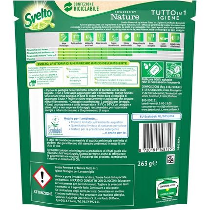 Svelto Powered By Nature Dishwasher Tablets 15 Pack Action