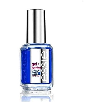 Essie Gel-Setter 3D Gel Effect Tinted Top Coat - 10 Birds Eye Blue 13.5Ml
