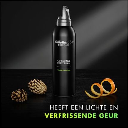 Gillettelabs Quick Rinse Lightweight Shaving Cream - From Gillette For Men - 240Ml