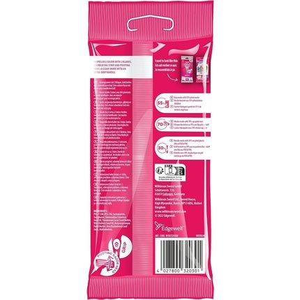 Wilkinson Sword Extra 3 Beauty Disposable Razor With 3 Blades For Women