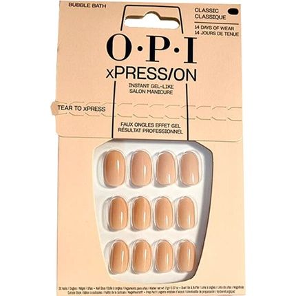 Opi Gel Nails Xpresson Press On Nails Bubble Bath 30 Count