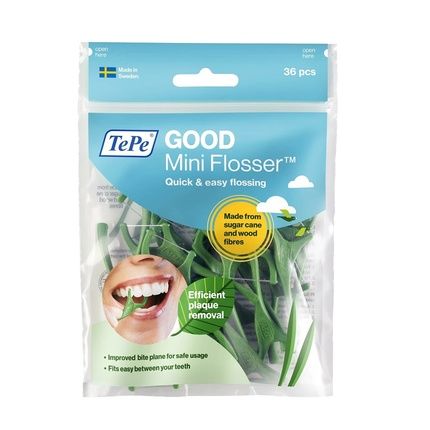 Good Mini Flosser Eco-Friendly Mini Flossers With Dental Floss - 36 Pieces