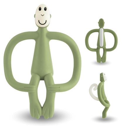Matchstick Monkey Original Teething Ring Baby Teething Aid With Soft Nubs