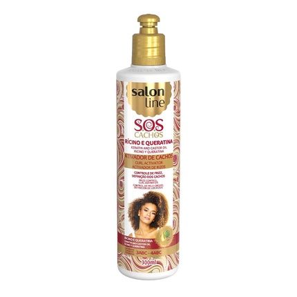 Salon Line Sos Castor Oil And Keratin Activator 300Ml
