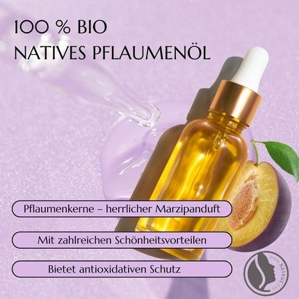 Green Idea Organic Plum Oil 100% Pure Cold-Pressed Face Oil - Image 3