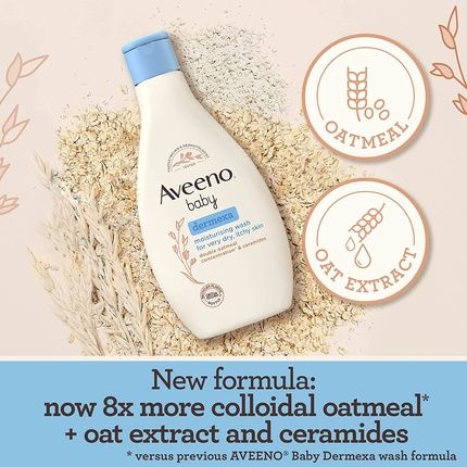 Aveeno Baby Dermexa Moisturising Body Wash 250Ml - Image 3