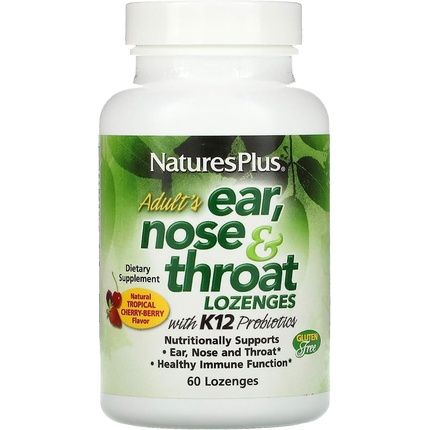 Naturesplus Adult'S Ear Nose Throat Lozenge With K12 Probiotics Natural Tropical Cherry Berry Flavor 60 Lozenges - Image 3