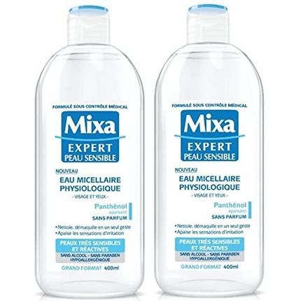 Mixa Expert Peau Sensible Physiological Micellar Water 400Ml - Pack Of 2