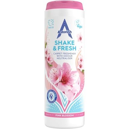 Astonish Shake & Fresh Carpet Freshener Pink Blossom 350G