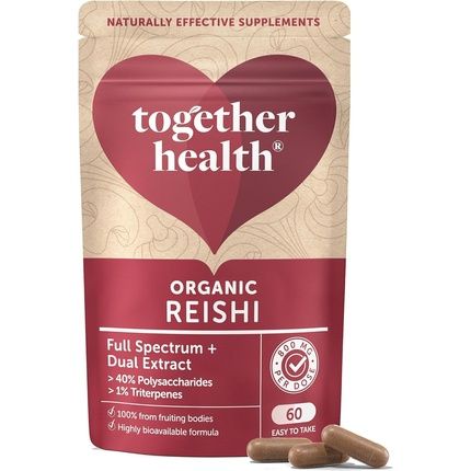 Organic Reishi High Strength 10000Mg 20:1 Dual Extract Full Spectrum 100% Fruiting Bodies Guaranteed 40% Polysaccharides & 30% Beta-Glucans Guaranteed Hericenones Additive Free