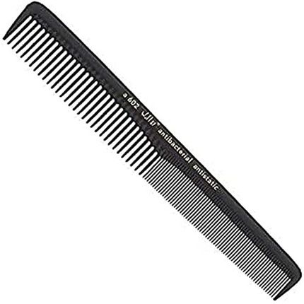 Hercules Sagemann Wolf 37 A602 Hair Cutting Comb 7 Inch Black
