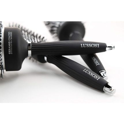 T4B Lussoni Professional Antistatic Styling Brush With Textured Bristles Black 43Mm - Image 3