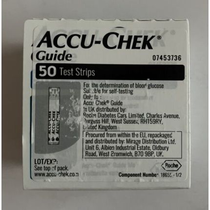 Accu-Chek Guide Blood Glucose Test Strips 50 Count - Sealed Expires 15-10-2023 - Image 4