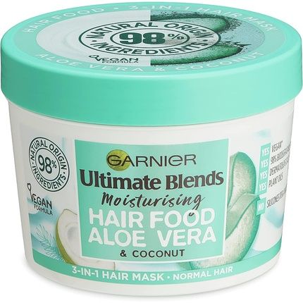 Garnier Ultimate Blends Hair Food Aloe Vera 3-In-1 Normal Hair Mask Treatment 390Ml