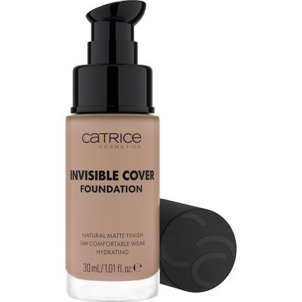 Catrice Invisible Cover Foundation 30Ml 030N Moisturizing Long-Lasting Natural For Dry Skin Vegan Oil-Free Paraben-Free Microplastic-Free