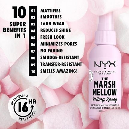 Nyx Professional Makeup Marshmallow Matte Setting Spray