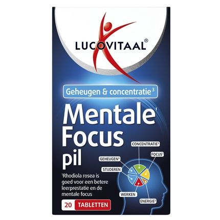 Lucovitaal Dietary Supplements Mental Focus Pill Tablets