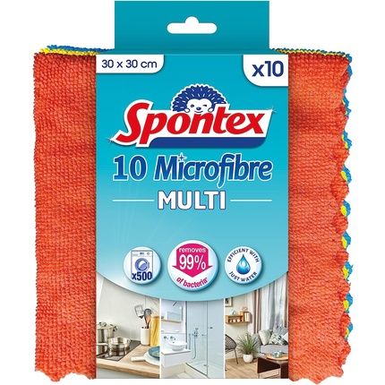 Spontex Mf Multi Microfibre Cloth Pack Of 10