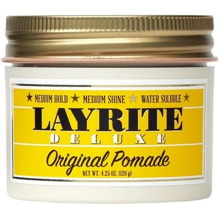 Layrite Original Pomade 120G Medium Hold Water Soluble Medium Shine