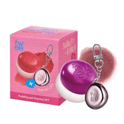 Blurry Pudding Pot Keychain Set Airbrushed Blush And Lip Buildable Pigment