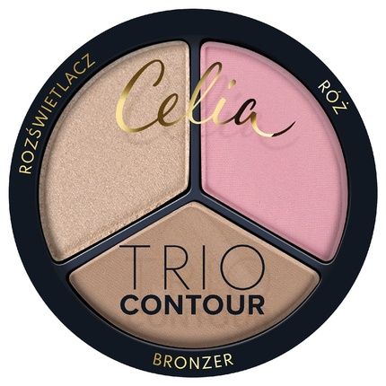 Celia Trio Contour Face Contouring Powder Set 01 8G