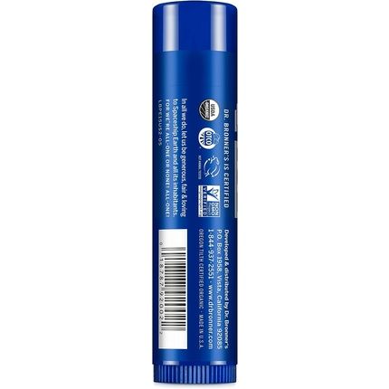 Dr Bronner'S Peppermint Lip Balm With No Synthetic Ingredients And Organic Oils 4G
