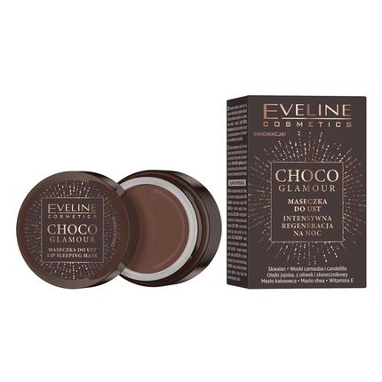 Eveline Choco Glamour Intensively Regenerating Night Lip Mask 12Ml