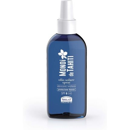 Helan Monoi De Tahiti Tanning Oil With Coconut Oil For Face And Body 150Ml