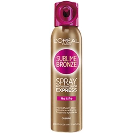 L'Oreal Sublime Bronze Self Tan Express Mist Spray Body 150Ml - Medium
