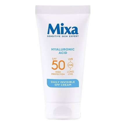 Mixa Moisturizing Face Cream Spf50 Against Dryness With Hyaluronic Acid 50Ml