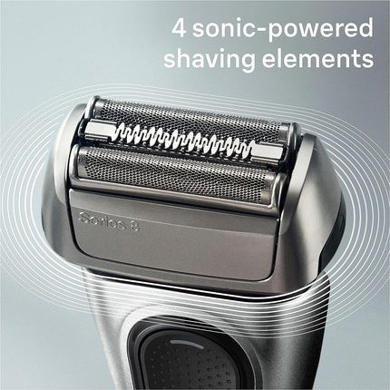 Braun Series 8 Electric Shaver For Men With 4+1 Shaving Elements And Precision Long Hair Trimmer - Silver - Image 3